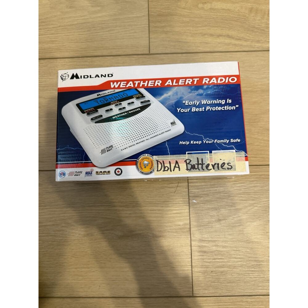 Midland WR-120EZ NOAA Weather Hazard Alert Radio SAME Tested works perfect